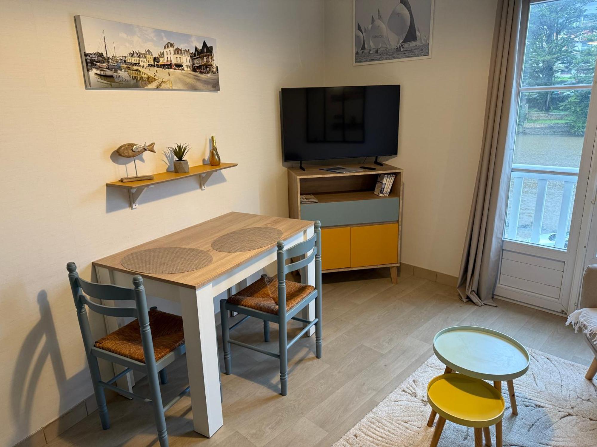 Appartement T2 Vue Sur La Riviere Avec Garage Privatif - Port De Saint-Goustan Auray Exteriér fotografie