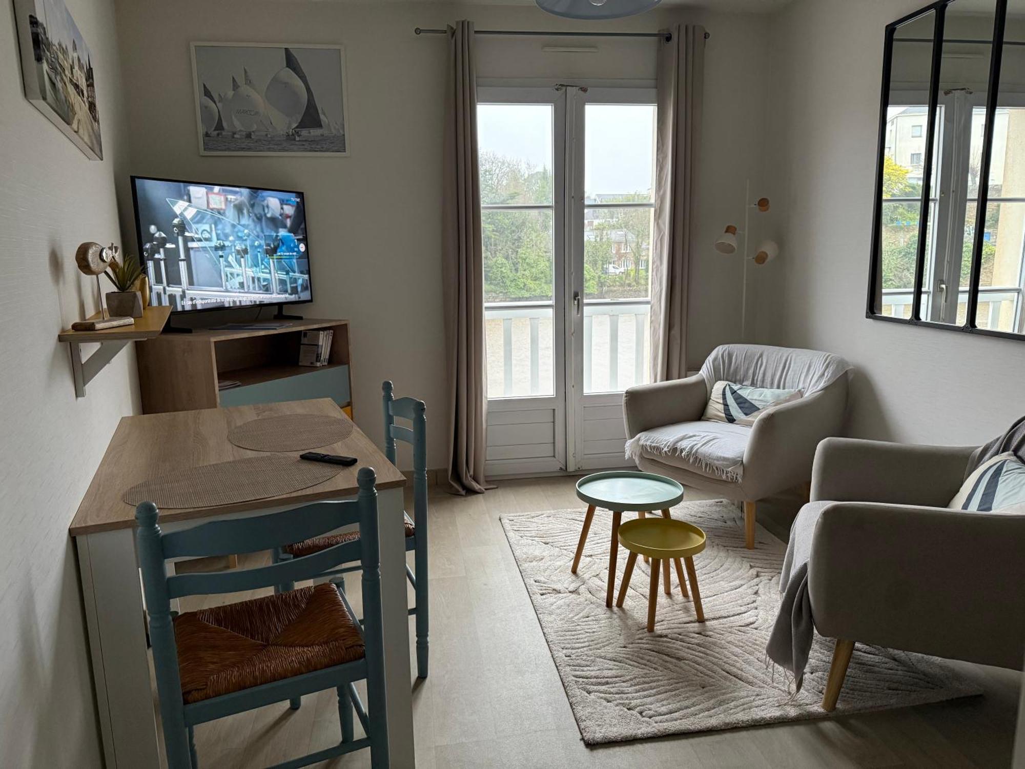 Appartement T2 Vue Sur La Riviere Avec Garage Privatif - Port De Saint-Goustan Auray Exteriér fotografie