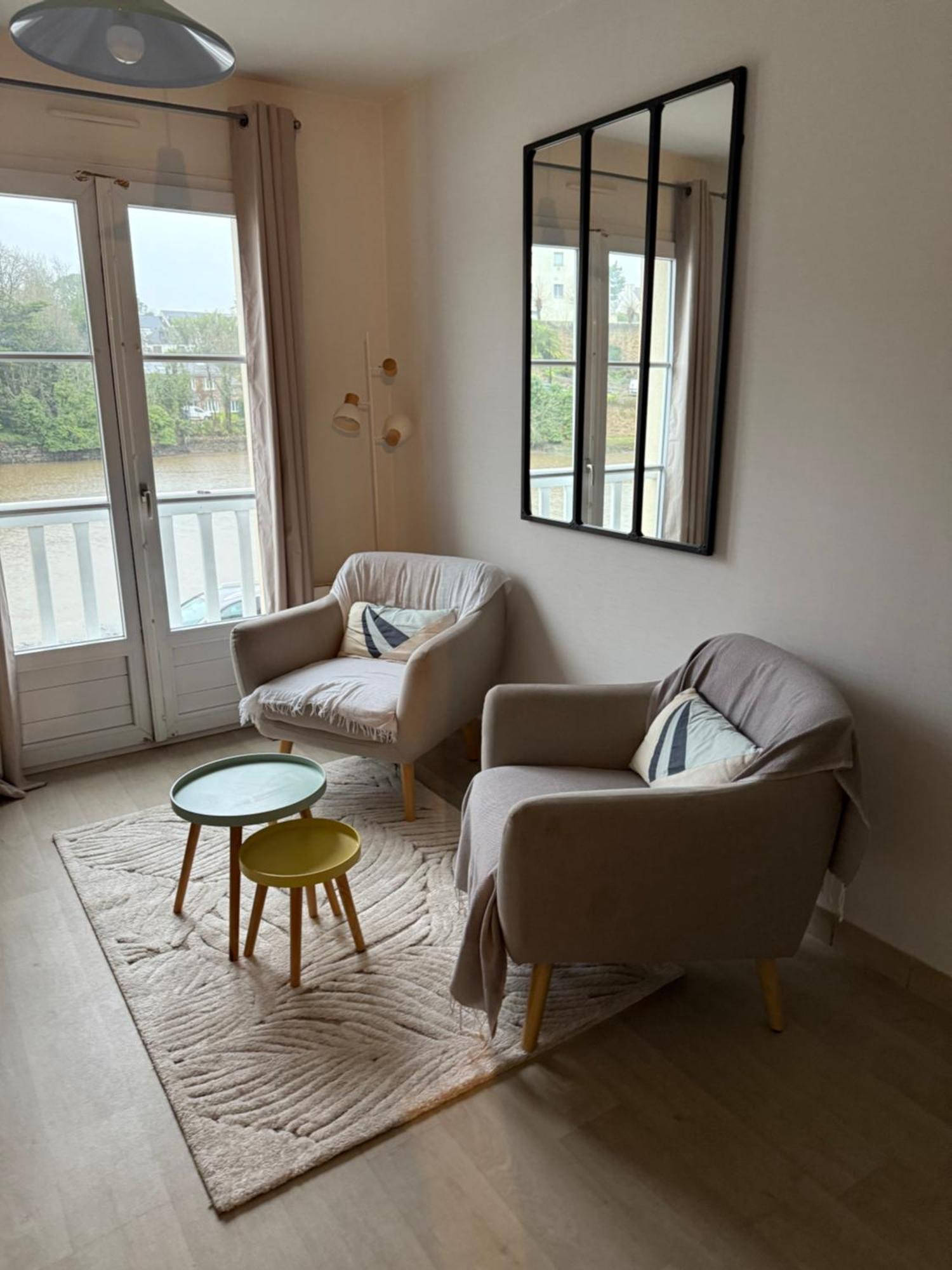 Appartement T2 Vue Sur La Riviere Avec Garage Privatif - Port De Saint-Goustan Auray Exteriér fotografie